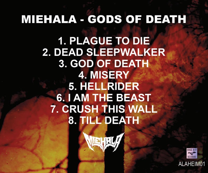 Miehala - Gods Of Death CD-levy
